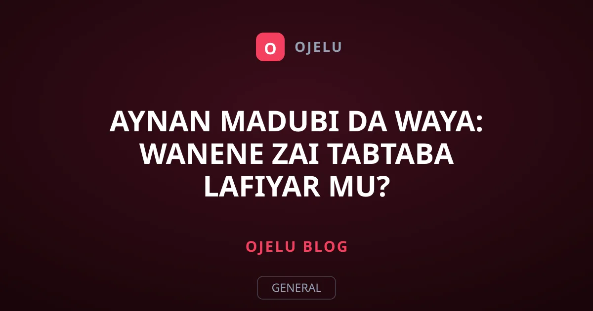 Aynan Madubi da Waya: Wanene Zai Tabtaba Lafiyar Mu?